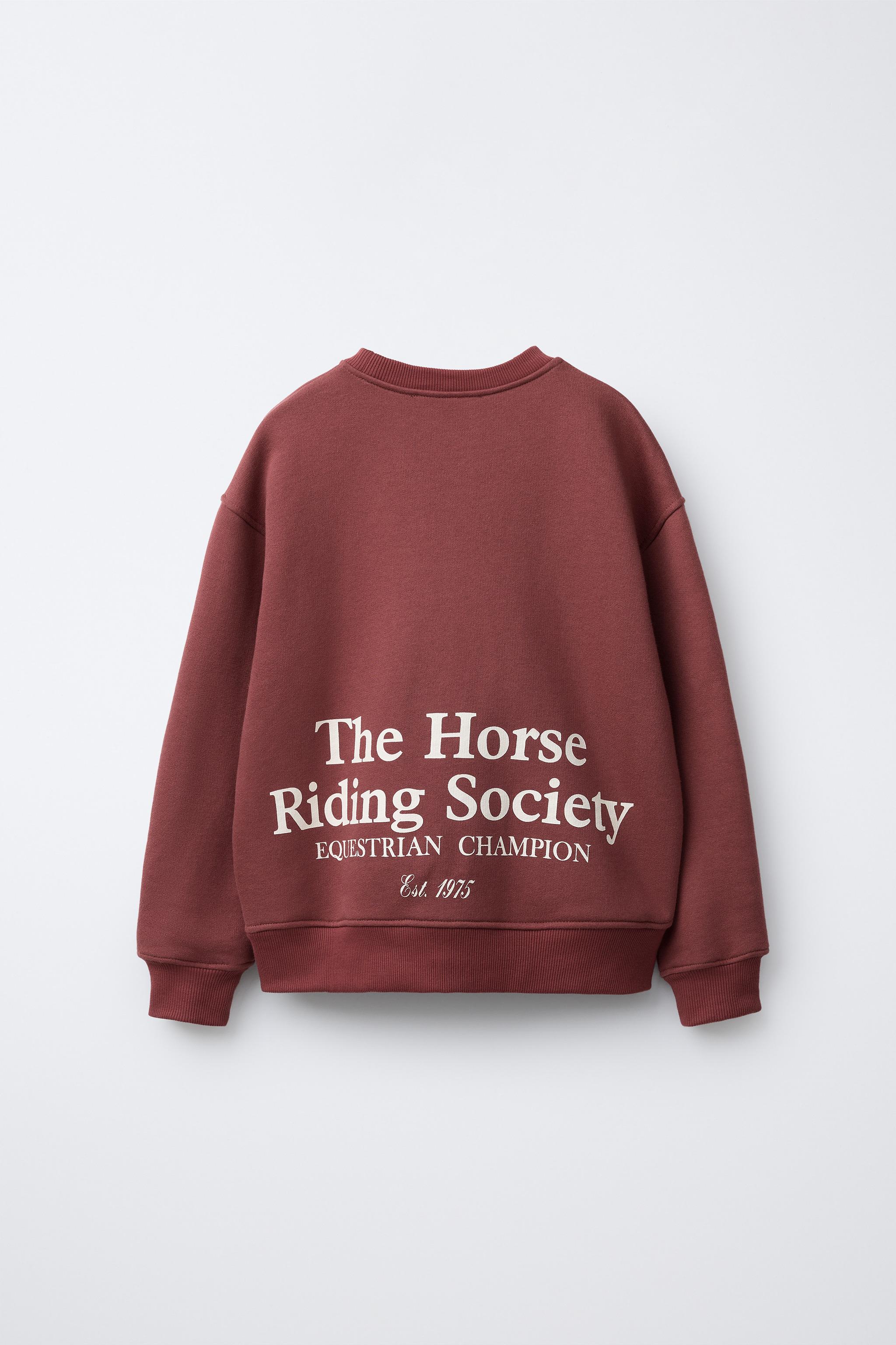 EMBROIDERED TEXT SWEATSHIRT